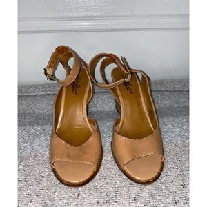 LUCKY BRAND JUANITAH WEDGE SANDALS SIZE 6.5M